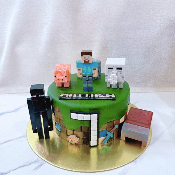 Minecraft Handcrafted Cake