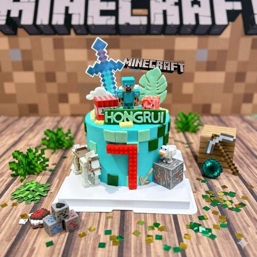Minecraft TNT Cake