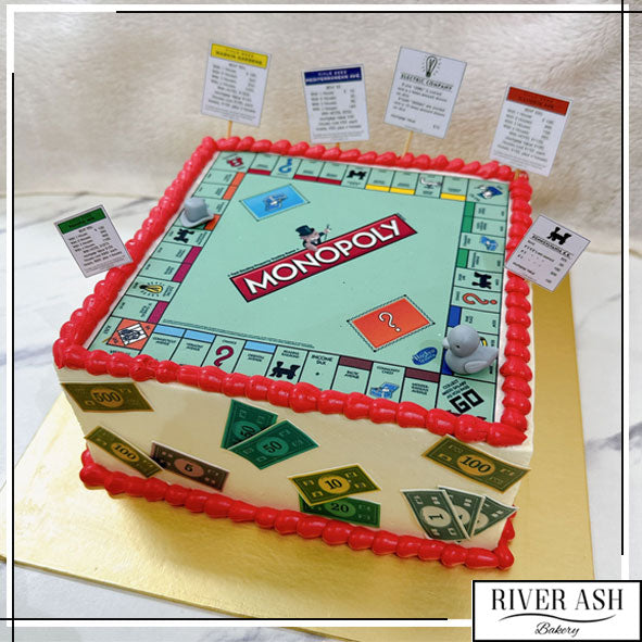 Monopoly game cake