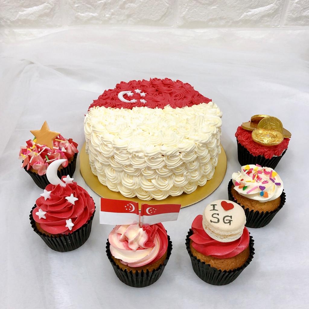 National Day / NDP DIY Cupcake Set