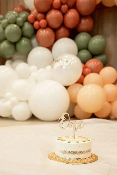 "ONE" (Wooden) Cake Topper