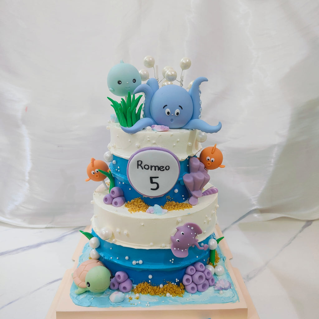 Ocean Marine Sea Animals Cake