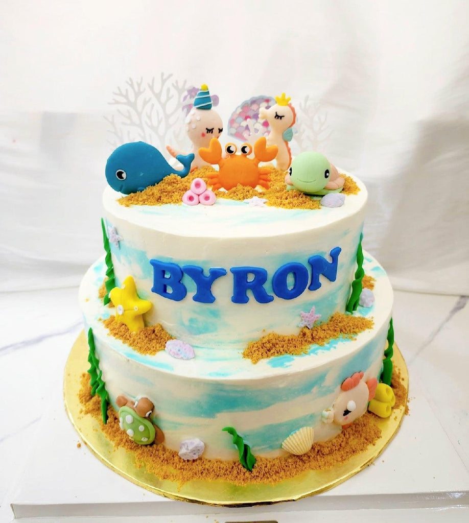Ocean Themed Sea Creatures/under the sea Cake