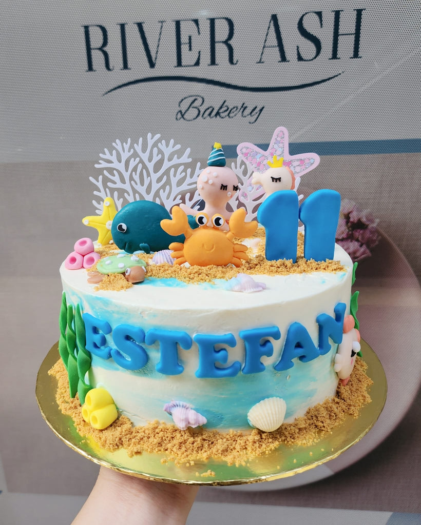Ocean Themed Sea Creatures/under the sea Cake
