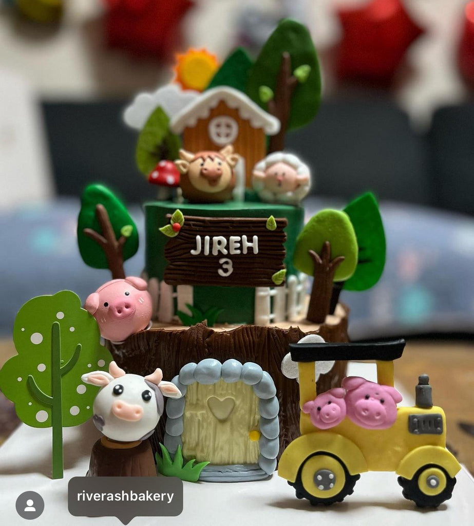 Old Macdonald Farm Animals Cake