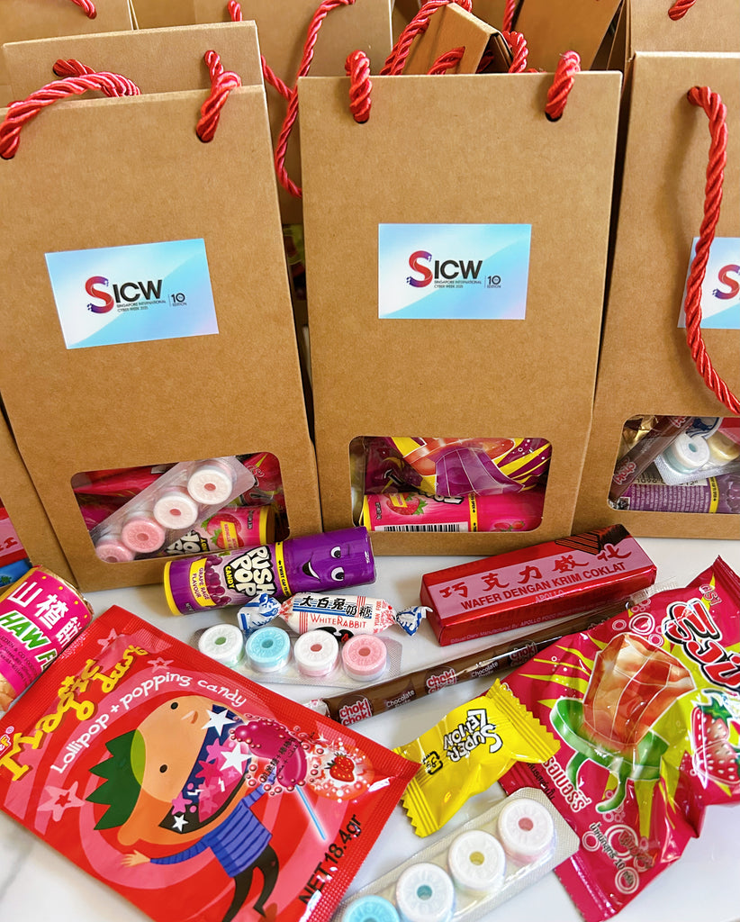 Old School Snacks Door Gift Box/Wedding Favors