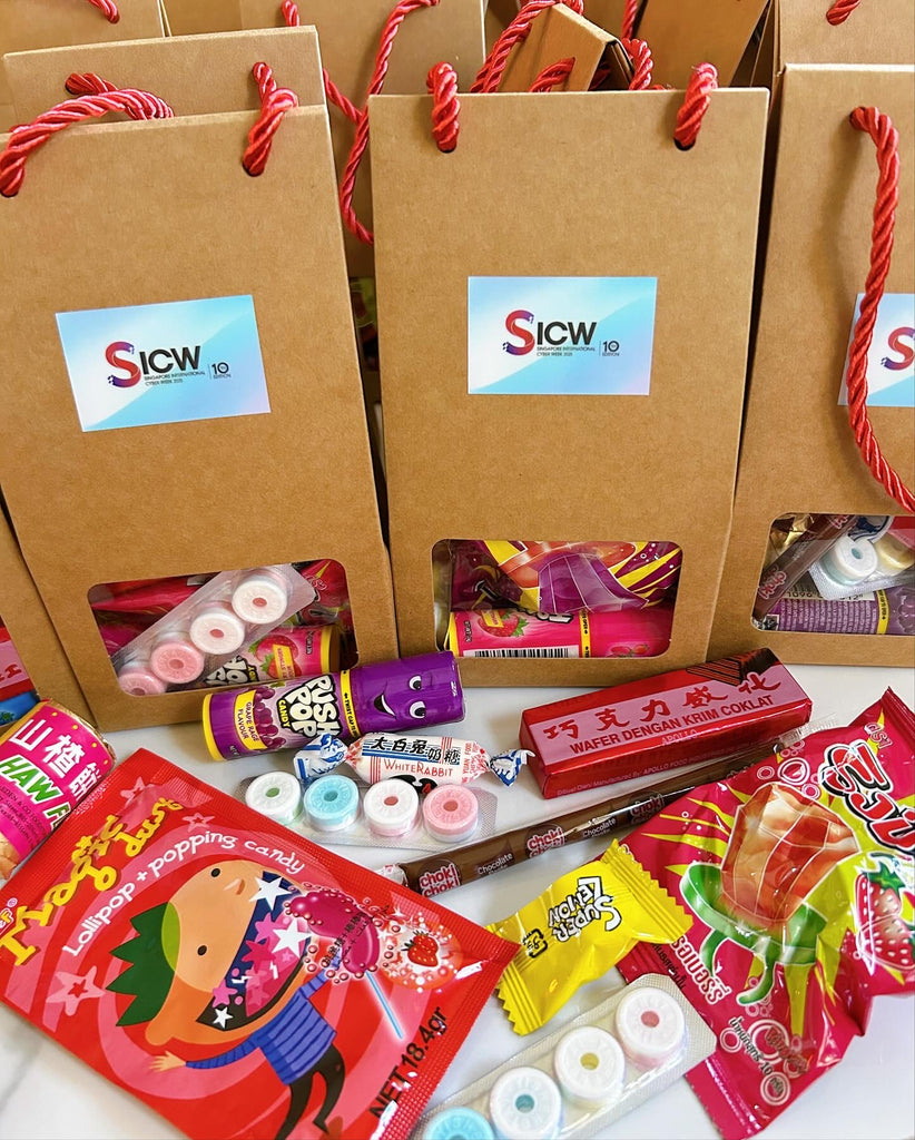 Old School Snacks Door Gift Box/Wedding Favors