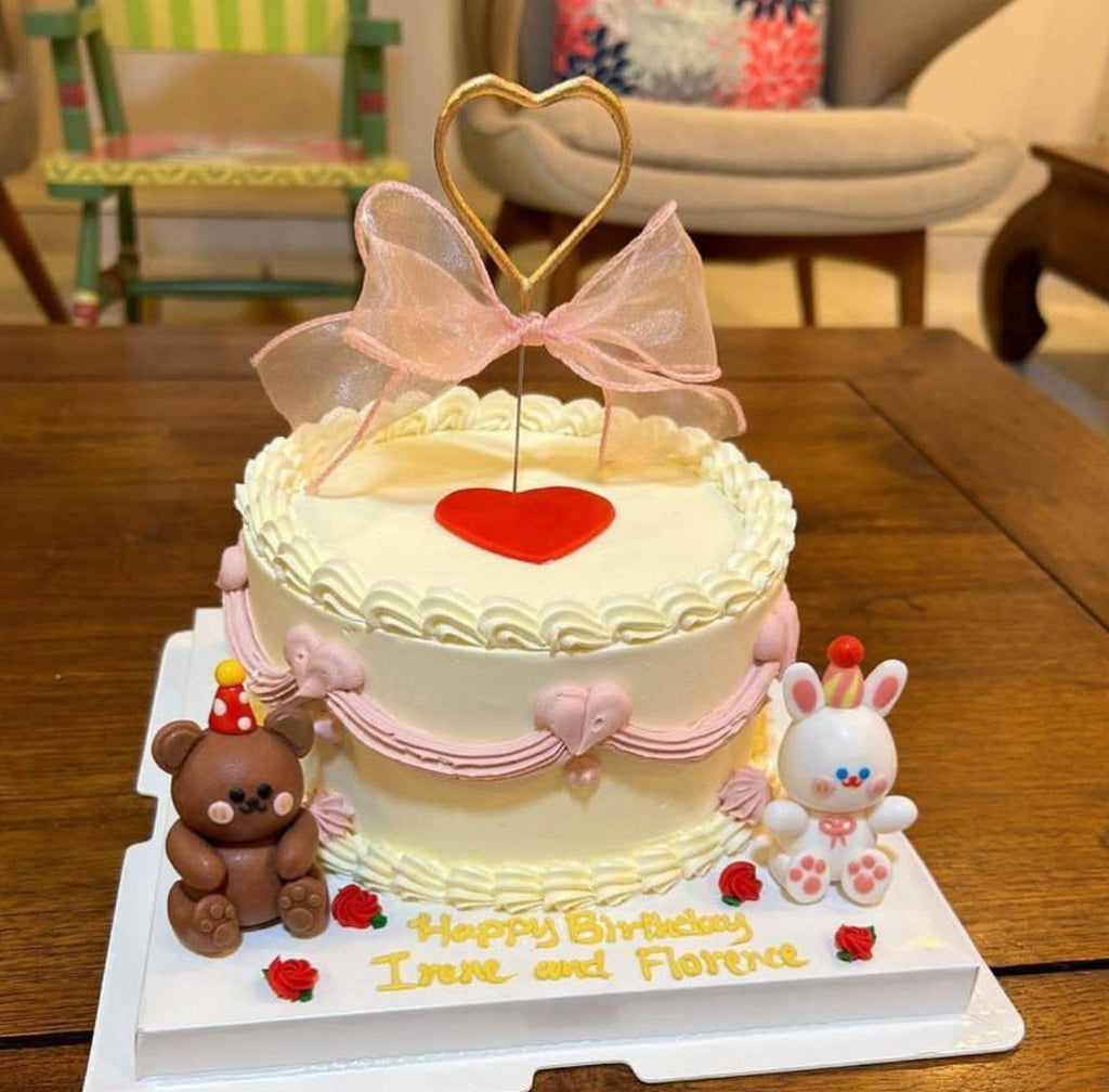 Party Bear and Rabbit Cake