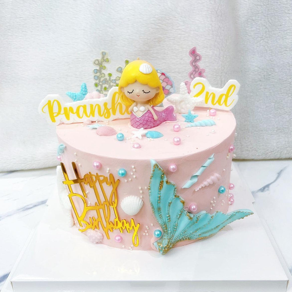 Pastel Pink Mermaid Cake