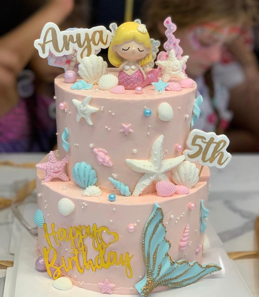 Pastel Pink Mermaid Cake