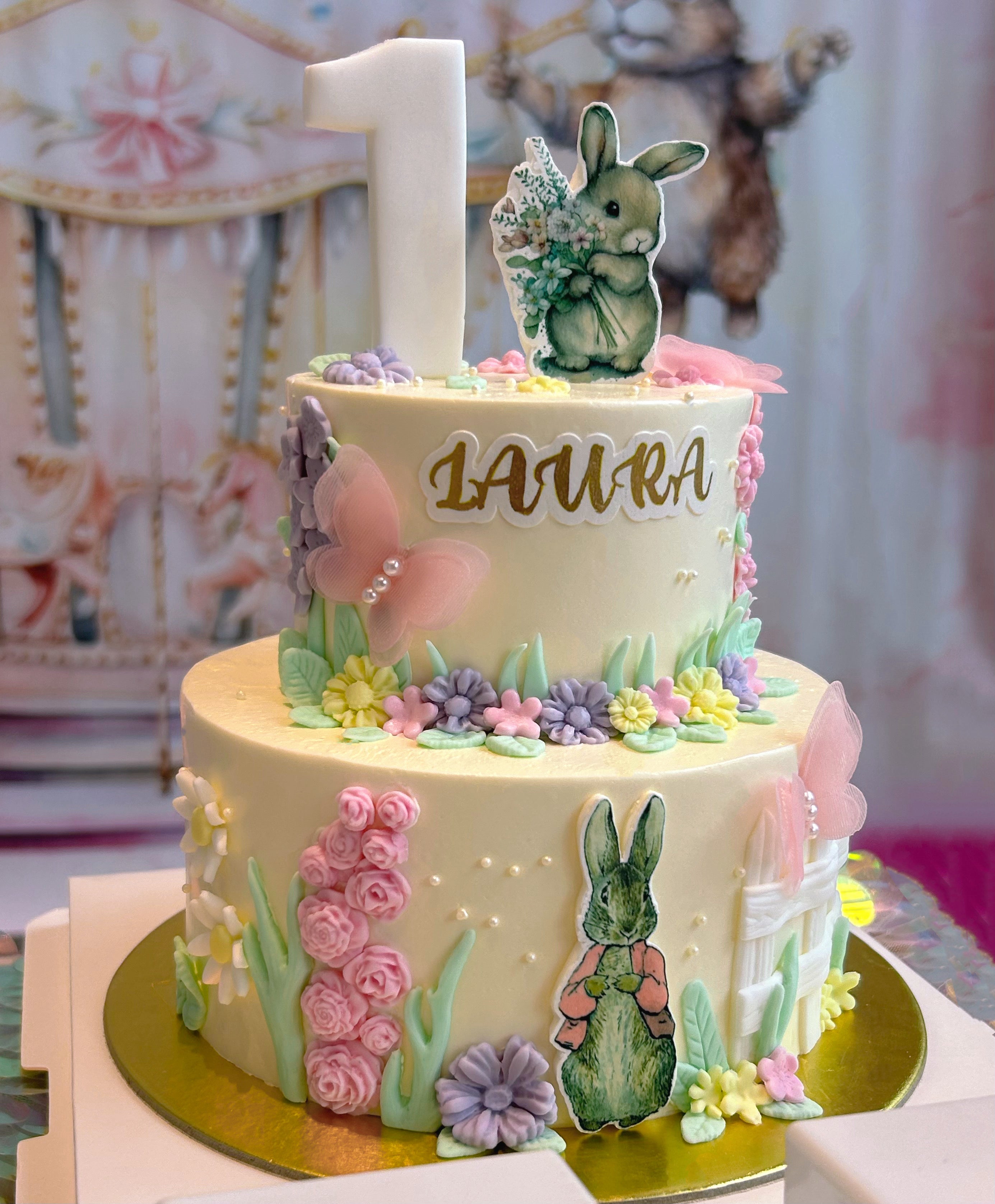Peter Rabbit cake singapore/SG bunny Cake River Ash Bakery