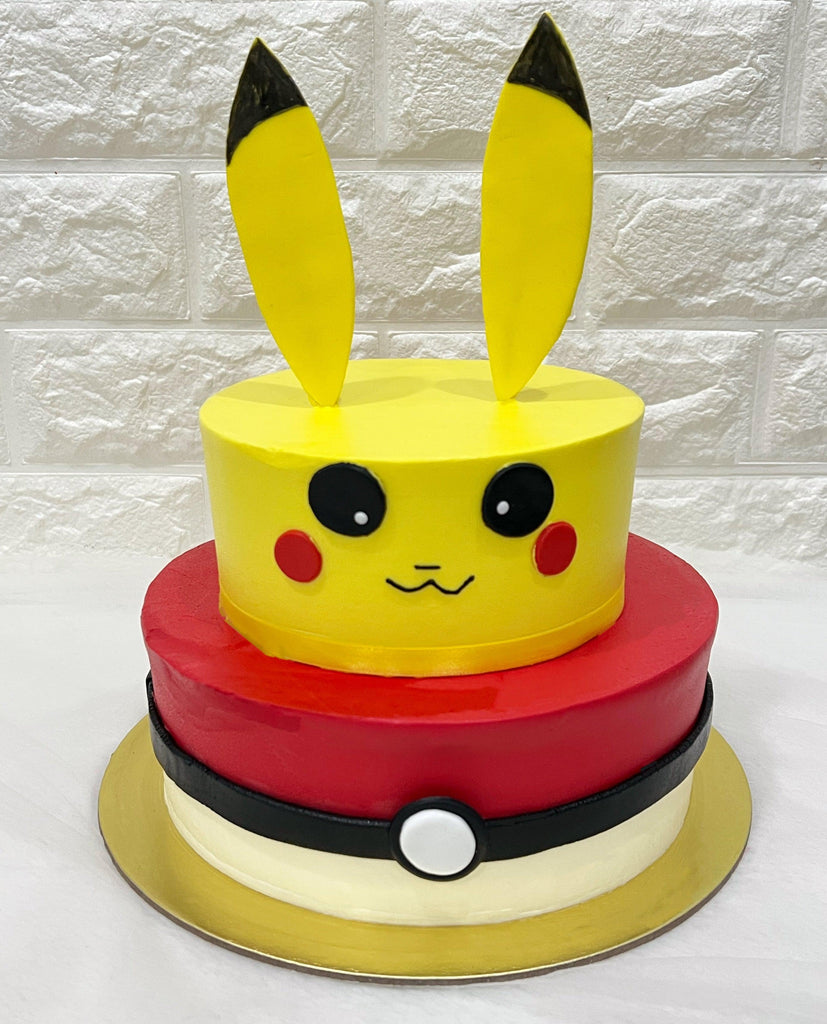 Pika Pika Face Cake