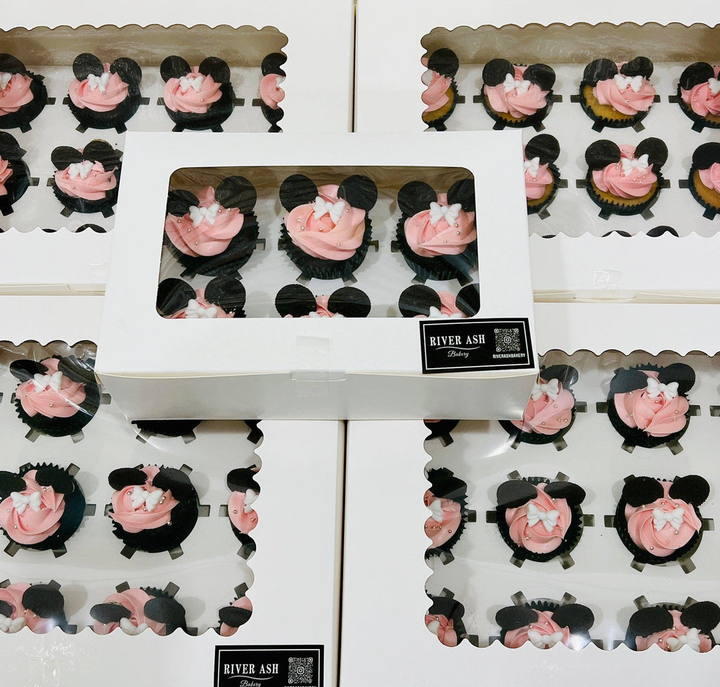 Pink Mouse Cupcakes