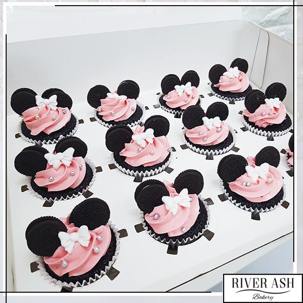 Pink Mouse Cupcakes