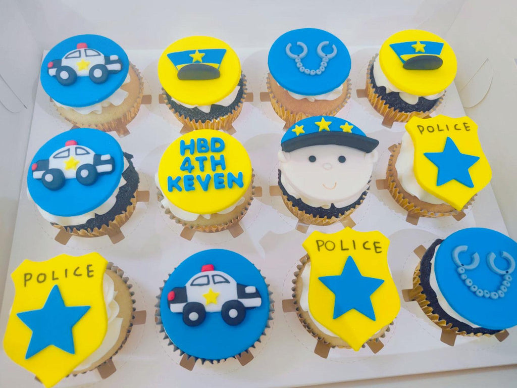 Police car/man themed Cupcake Set