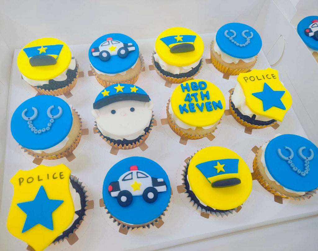 Police car/man themed Cupcake Set