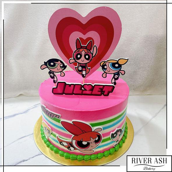 Power Girls Cake (4 layer)