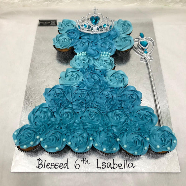Princess Ballgown Cupcakes Platter