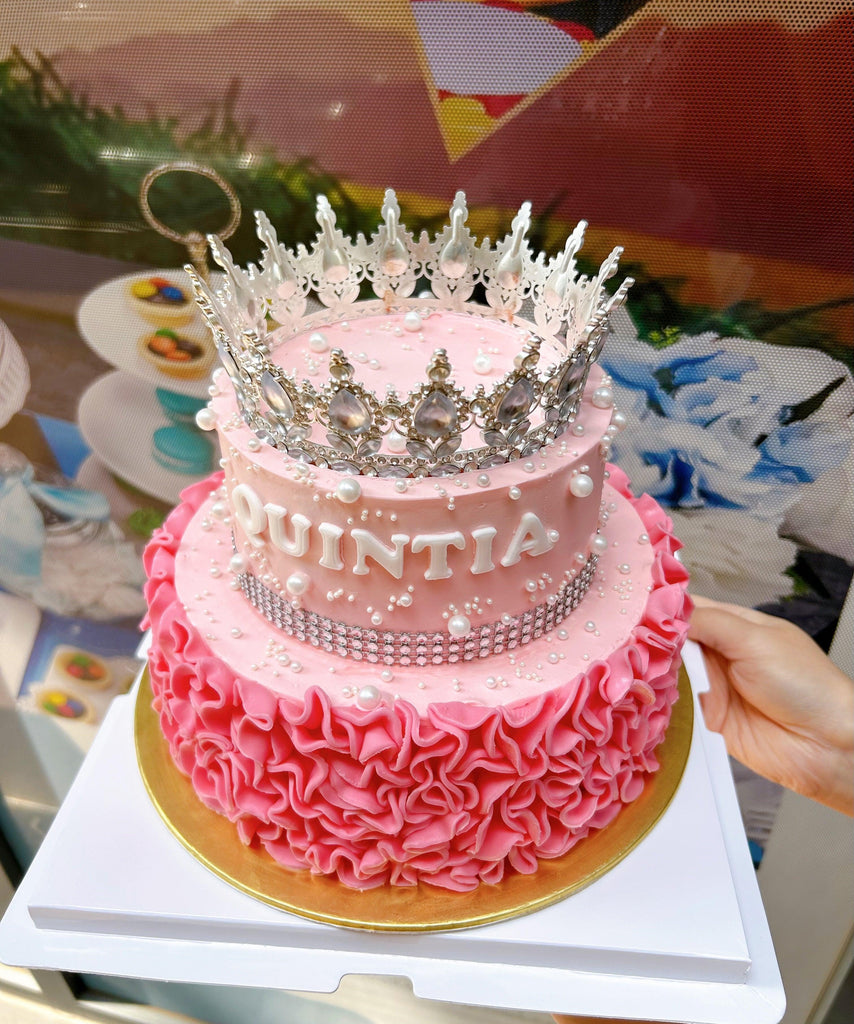Princess Crown Ruffle Cake
