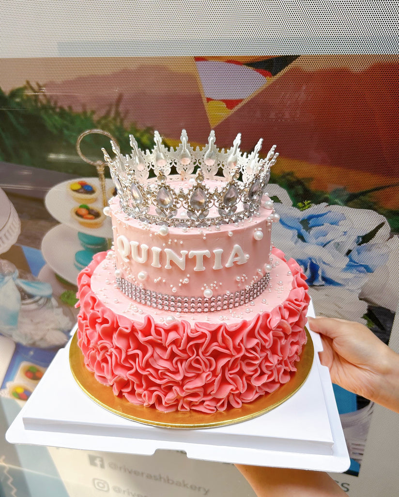 Princess Crown Ruffle Cake