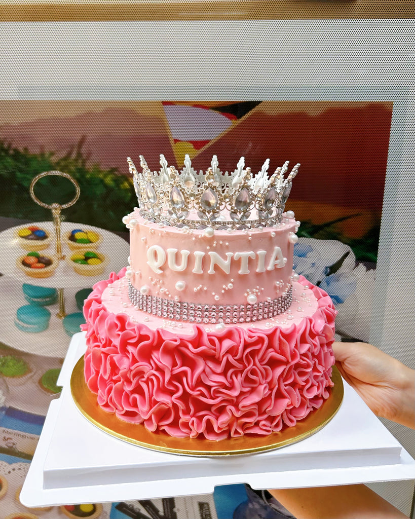 Princess Crown Ruffle Cake
