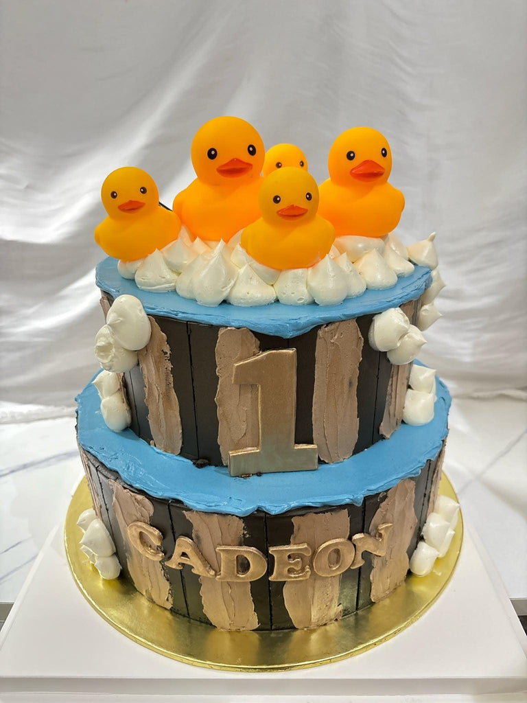 Rubber Duck Duckie Barrel Cake