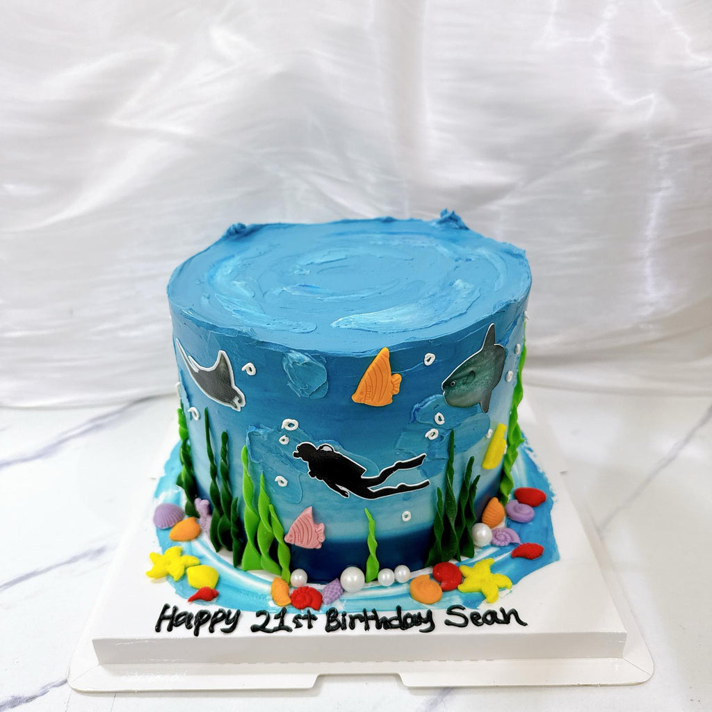 Scuba Diver Cake