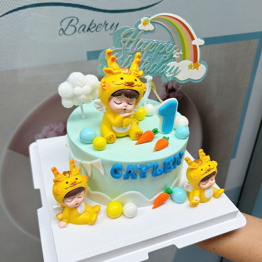 Sleeping Dragon Baby Cake