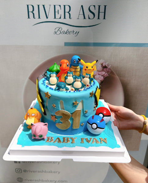 Snorlax & Pokemon Character Cake