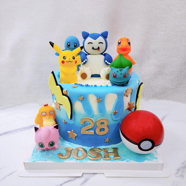 Snorlax & Pokemon Character Cake