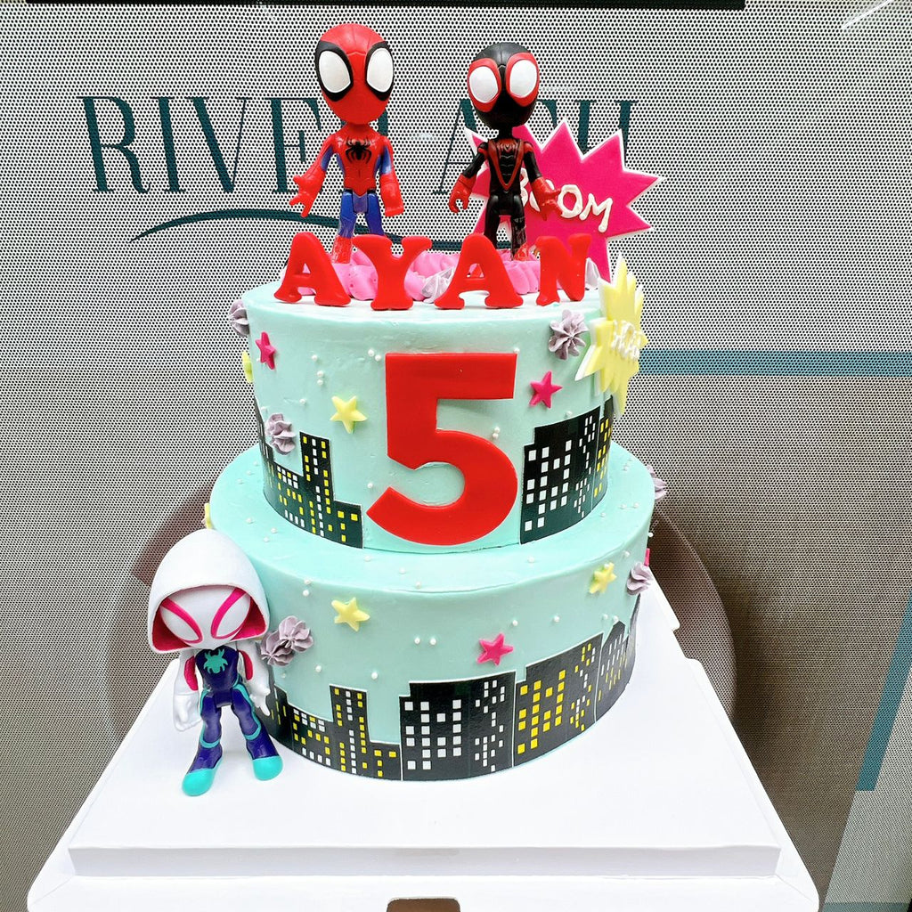 Spiderboy and Friends Cake