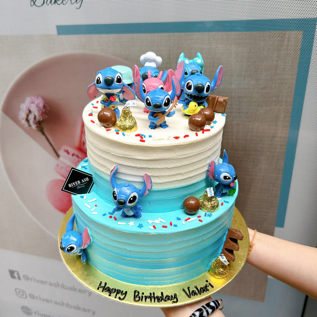 Stitch Beach Party Cake (Lido and Stitch)