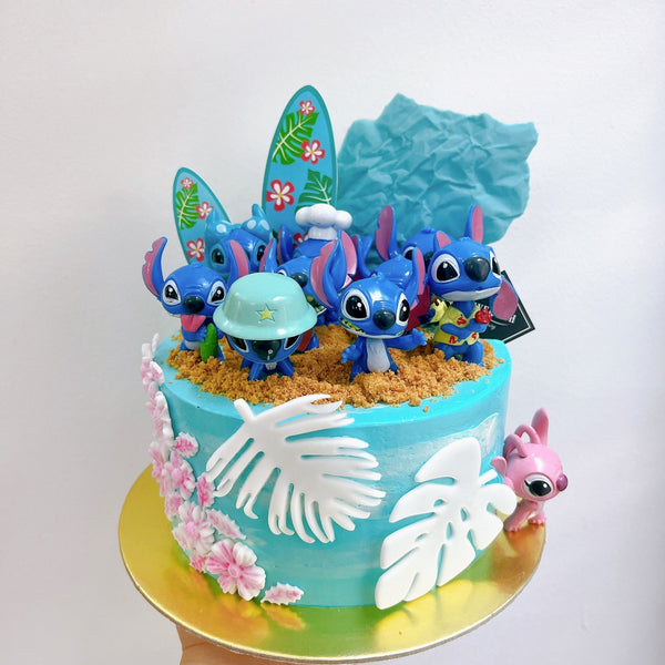 Stitche Beach and Angle cake