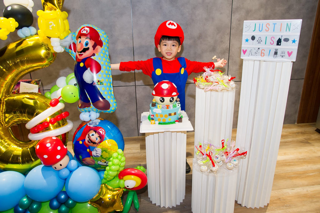 Super Mario Pinata Cake on Cake