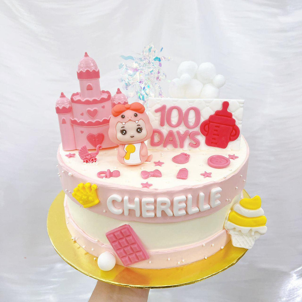 Sweet Dreamy Snake Full Month / 100 DAYS Cake