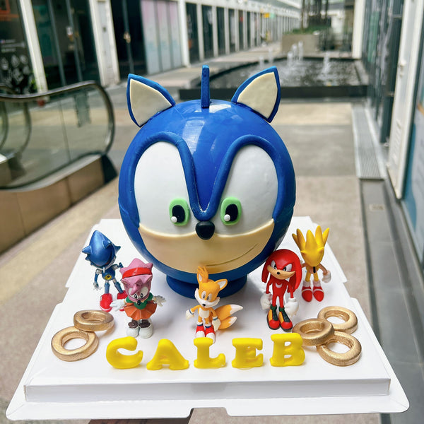 Sonic the Hedgehog Pinata Cake