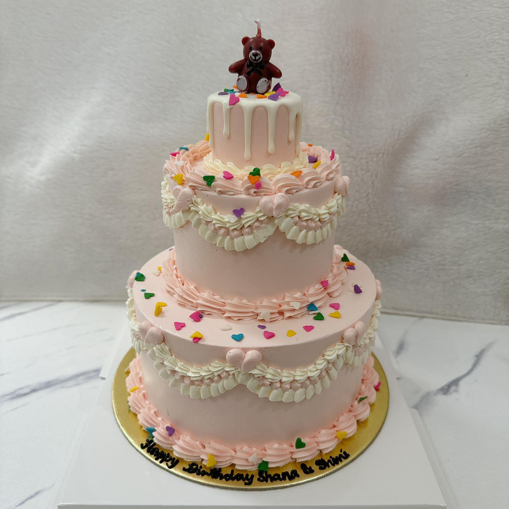 Vintage style with mini tier Cake