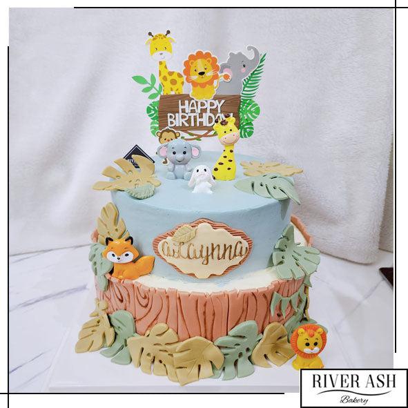 Woodland Animals Cake