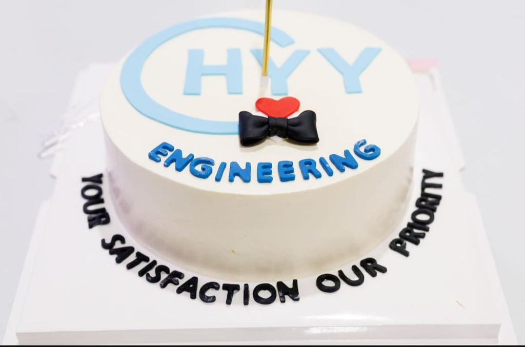Corporate Anniversary Cake with Brand Logo