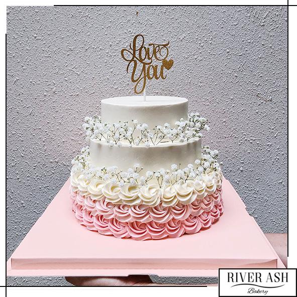2-tier and 3-tier Wedding Centerpiece Cake/Engagement ROM Cake