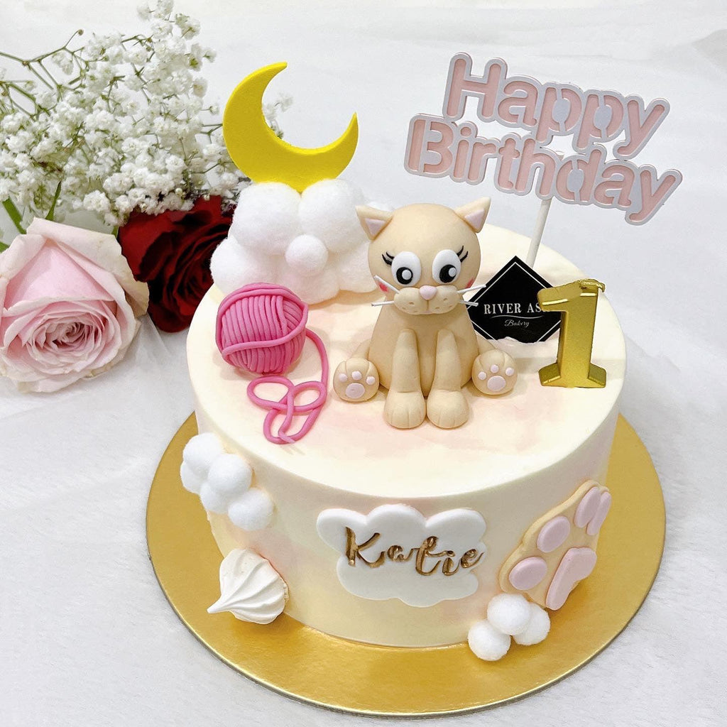 3D Cute Cat Cake