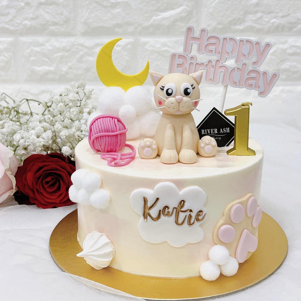 3D Cute Cat Cake