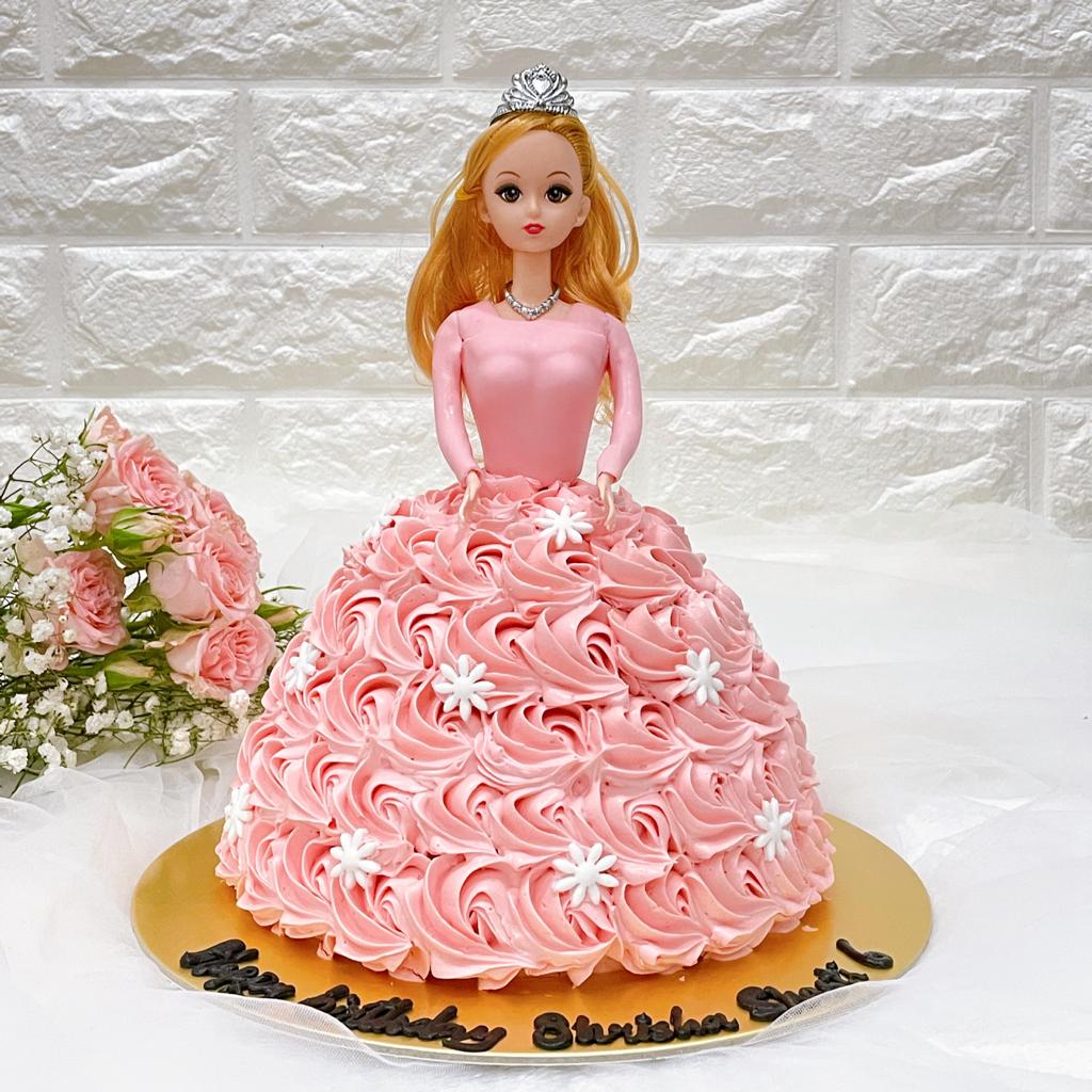 3D Princess Doll Cake Singapore - River Ash Bakery 3D Princess Doll Cake Singapore - River Ash Bakery