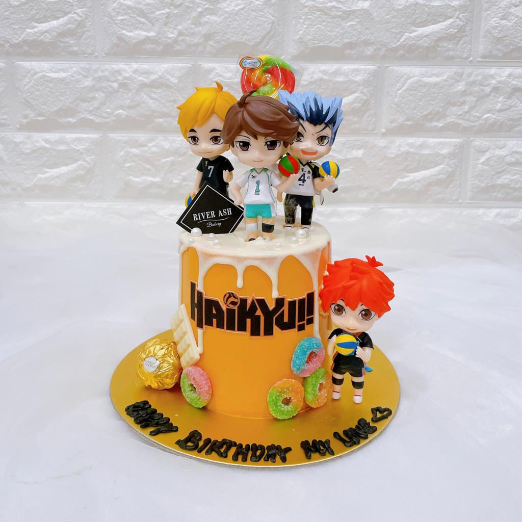 4" Tall Haikyuu Cake