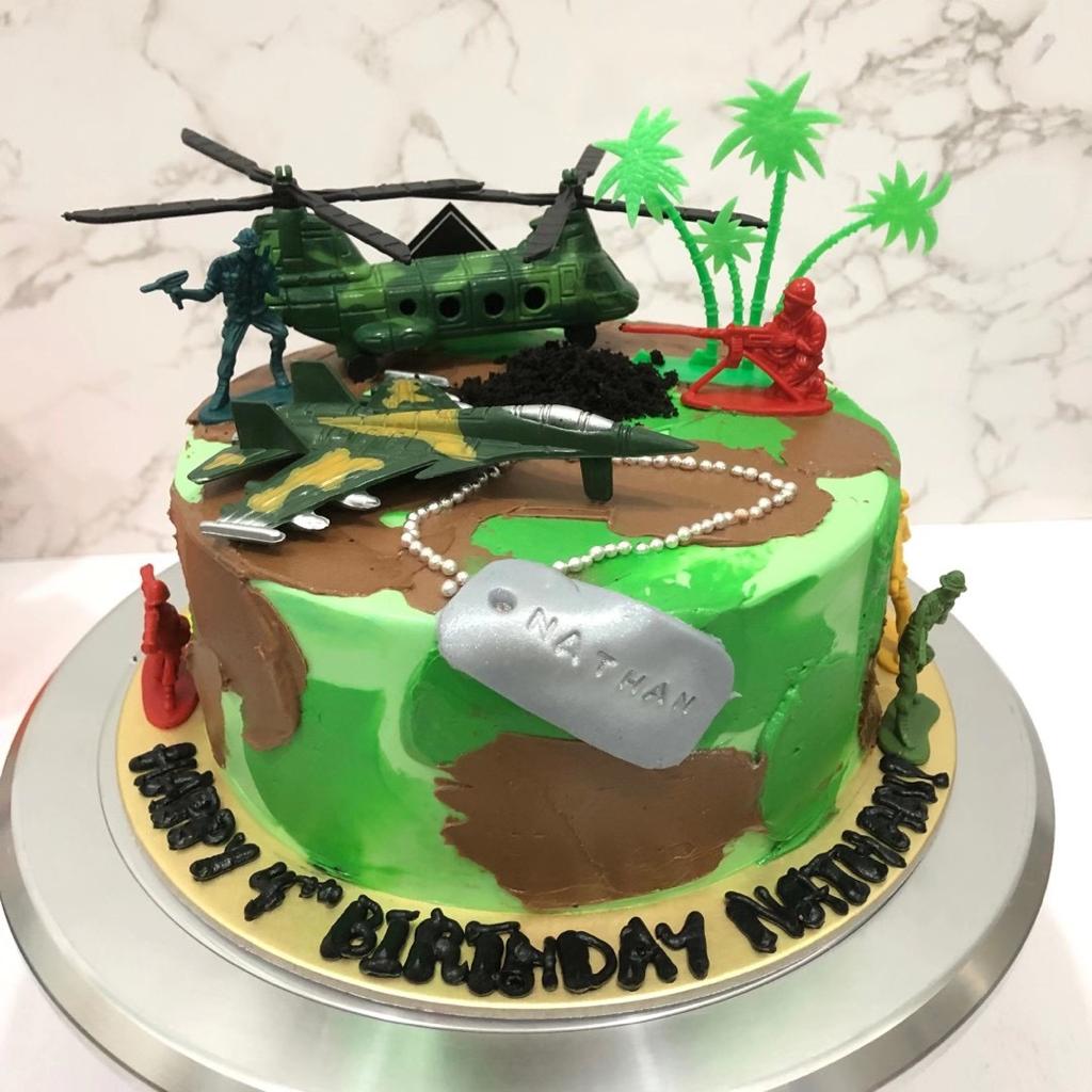 Army With Soldiers Cake