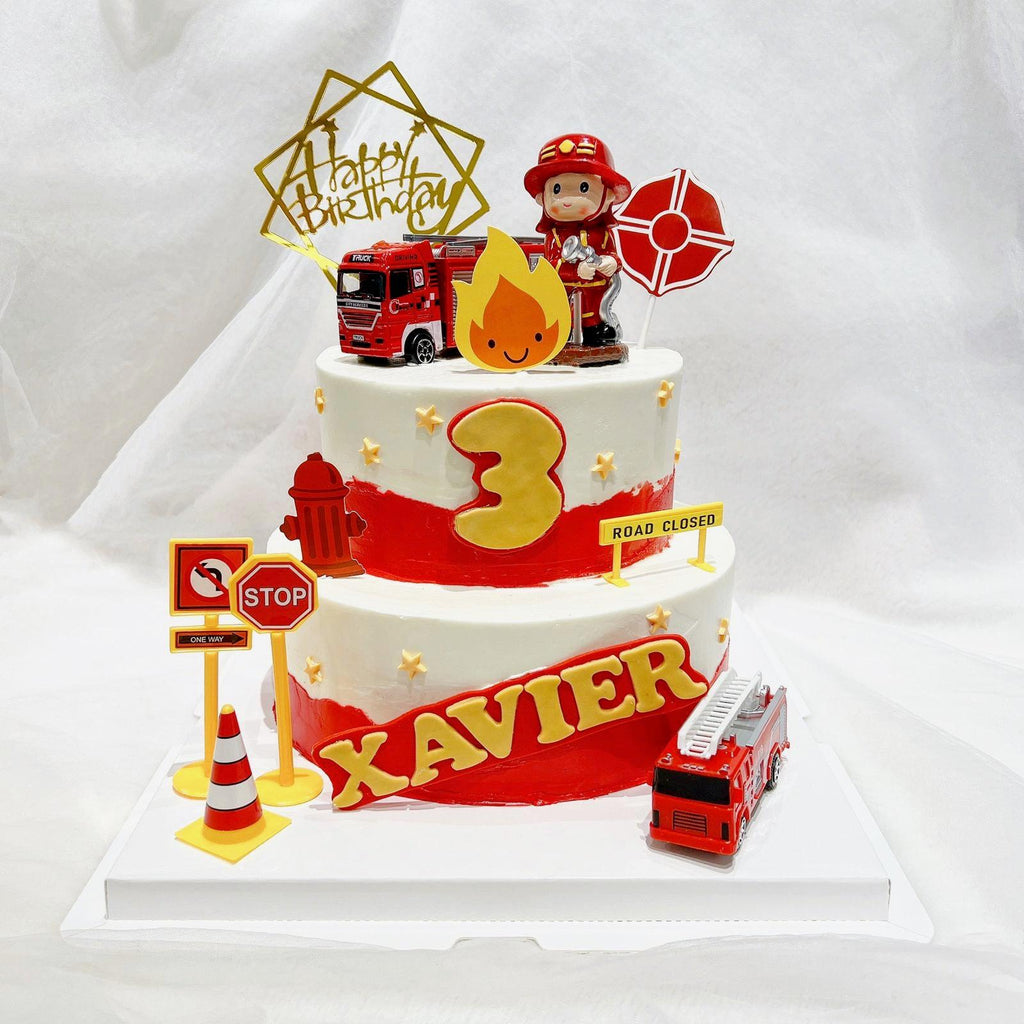 Fire Service Cake Firefighter fire truck Cake Singapore/fireman cake sg/- Order online ...