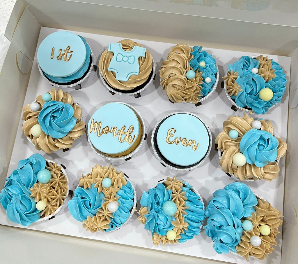Full month Floral Cupcake Set