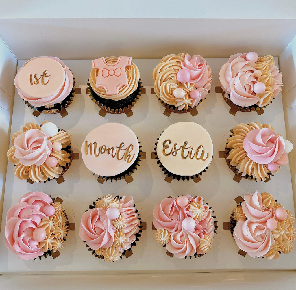 Full month Floral Cupcake Set