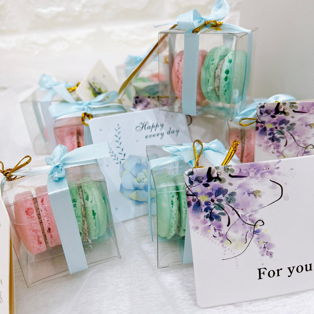 (Gift box) Macaron Favor/Macaron Door Gift/Macaron Wedding Favor