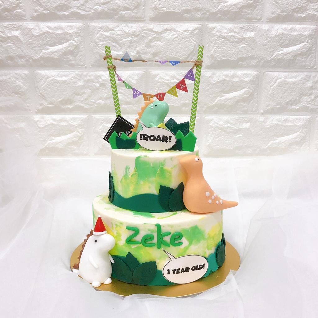 Kids Party Handmade Cute Dinosaur Cake